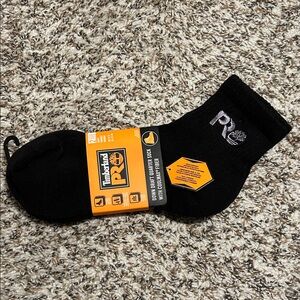Timberland PRO Black Quarter Crew Socks